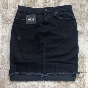 ABLE High Waisted denim skirt